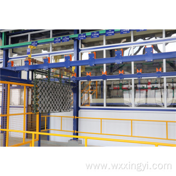 Storage station workpiece store of plating line